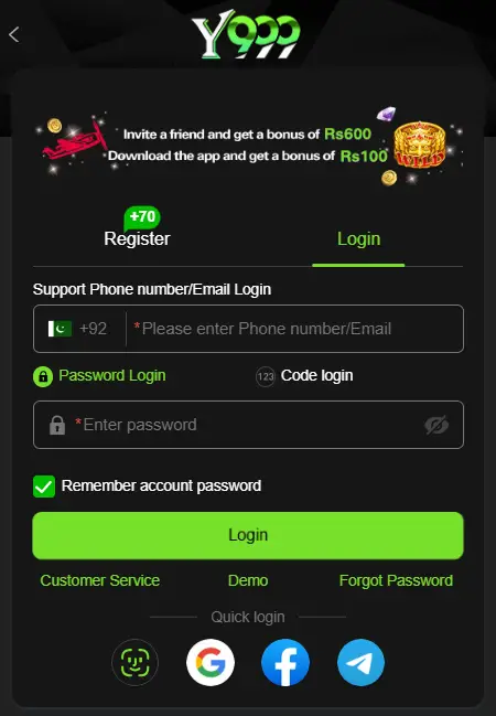 y999-login